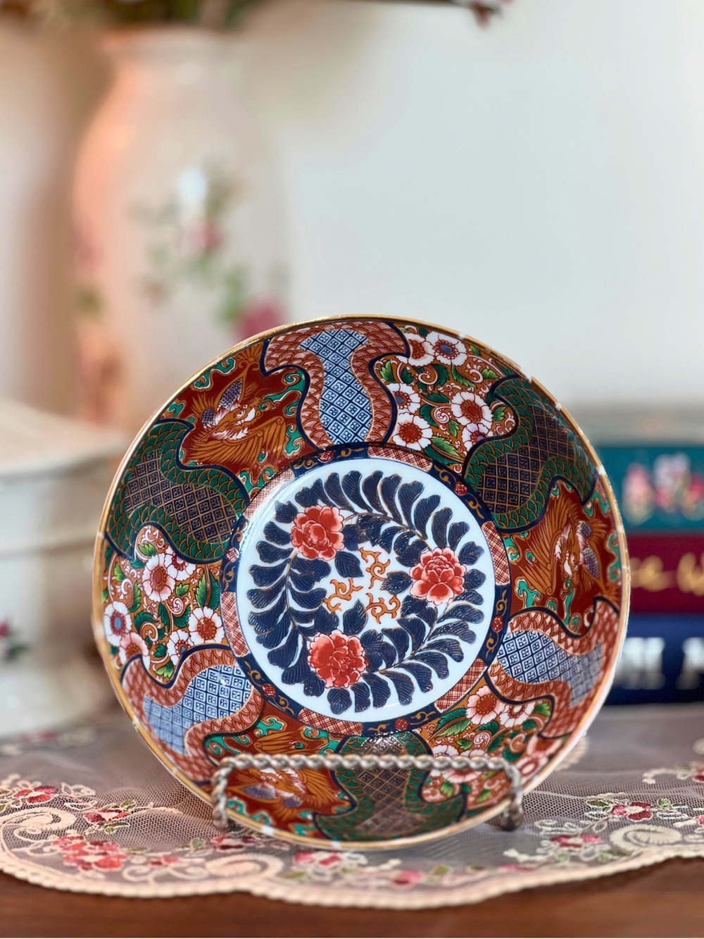 Ornate Floral Decorative Bowl